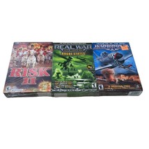 New sealed 3 pack PC CD-ROM Disc games vintage software 2002 Risk II Real Wars - £95.64 GBP