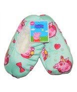 PEPPA PIG Fuzzy Babba Slippers 2T-3T (Shoe Sz. 5-7) or 3T-4T (Shoe Sz. 8... - £9.38 GBP