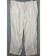 Tommy Bahama Mens Pants 1XB Beige 100% Linen Relax Beach Elastic Drawstring - $422.55 MXN