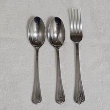Lenox Butler&#39;s Gourmet 18/8 Flatware 2 Teaspoons 1 Salad Fork Plume Tip - $38.43 CAD