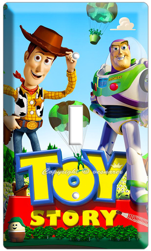 DISNEY TOY STORY 3 WOODY BUZZ LIGHTYEARS SINGLE LIGHT SWITCH WALL PLATE COVER 2