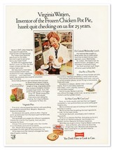 Morton Chicken Pot Pie Virginia Watjen Vintage 1972 Full-Page Magazine Ad - $7.76