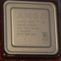 1998 AMD K6-2-300AFR CPU 300MHz 2.2V 3x 100MHz CPU Processor Tested &amp; Wo... - £14.64 GBP