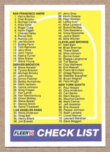 1990 Fleer #398 Checklist: 1-144 - £1.37 GBP