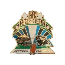 1995 Carolina Panthers Jacksonville Jaguars Expansion Draft NFL Lapel Ha... - $11.95