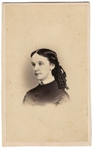 1860s CDV Photo of Lady from New York with 2 Cent Proprietary Stamp Affixed - £13.18 GBP