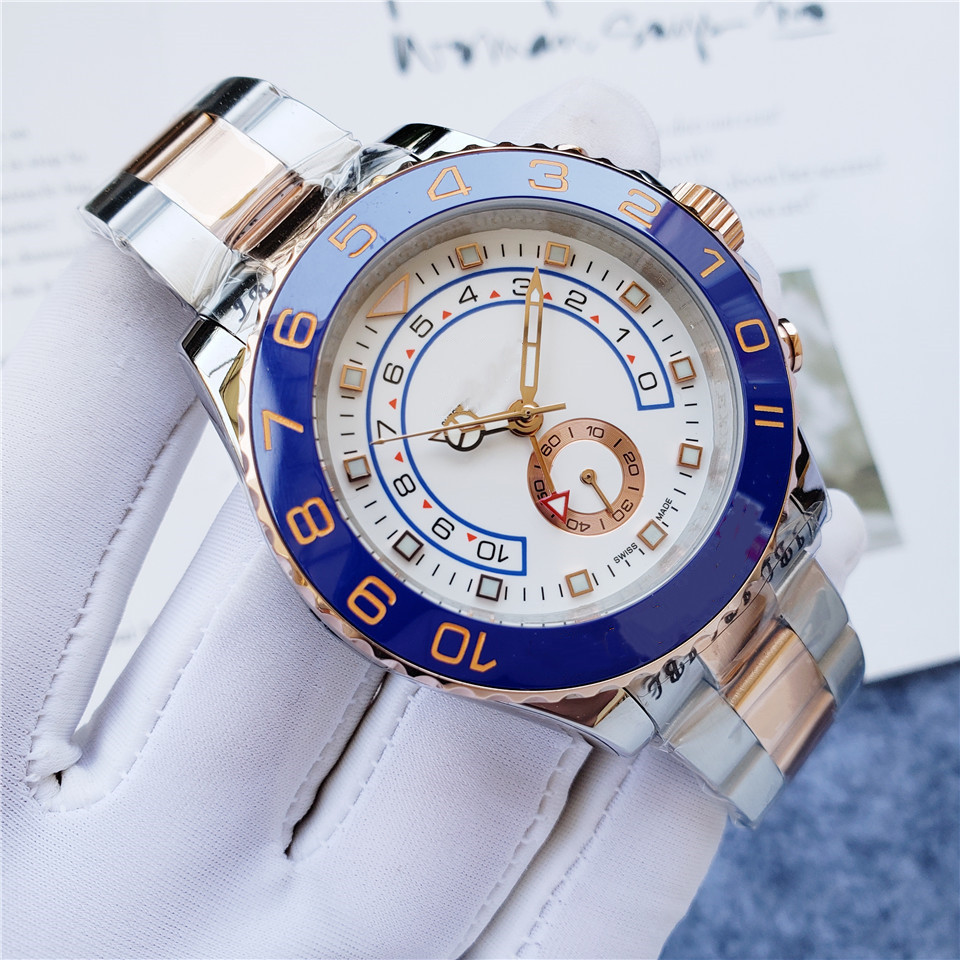 Yacht 2 Classic Luminous Mechanical Watch Steel Rubber Men's 904 Automatic Mecha