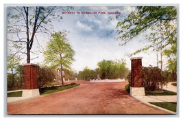 Humboldt Park Gateway  Street View Chicago Illinois IL UNP  DB Postcard P18 - £2.94 GBP