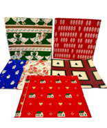 Vintage Artfaire Coated Christmas Wrapping Paper 12 Full Sheets 20x30 Un... - $18.00