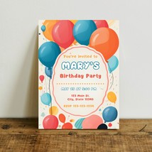 Party Vibe Birthday Invitation - £7.98 GBP