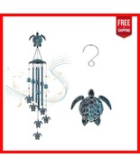 Elegant Turtle Wind Chime with 4 Aluminum Tubes - Perfect for Gardens &amp; ... - $591.50 MXN