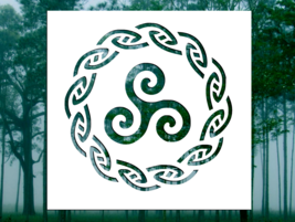 Celtic Triskele Stencil (Many Sizes) - $7.74+