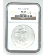 2005 1 Oz .999 American Silver Eagle S$1 NGC MS69 - €50,84 EUR