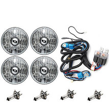 5-3/4 Crystal Clear Halogen Headlight Headlamp 100w Light Bulb Relay Harness Kit - $149.95