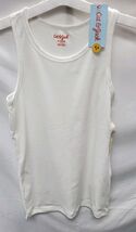 Girls Large (14/16) White Ribbed Tank Top  Cat & Jack image 2