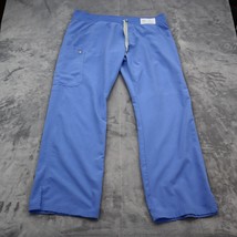 Figs Pants Mens XL Blue Technical Collection Pull on Cargo Scrub Bottoms - $25.72