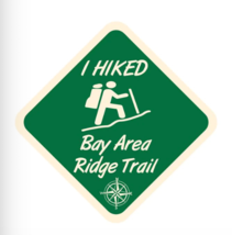 5&quot; i hiked bay area ridge trail bumper sticker decal usa made - $26.99