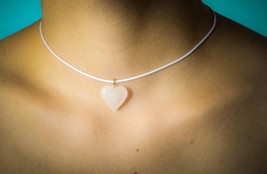 Gemstone Choker Rose Quartz Choker Chokers for women Rose Quartz Necklace Crysta - £9.96 GBP