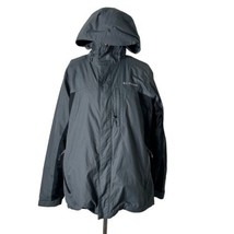 Columbia Interchange Coat Gray Jacket Omni Heat Omni Tech Hooded Men Size L - £77.86 GBP