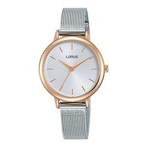 Lorus Ladies Two Tone White Dial Mesh Bracelet Watch - £39.63 GBP
