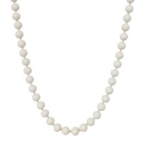 Monet Elegant Signed White Beaded Glass Necklace Womens Evening Costume ... - $19.05