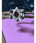 Victoria Era Etruscan revival style rolled gold (not gold) hinged bracelet - $158.34 CAD