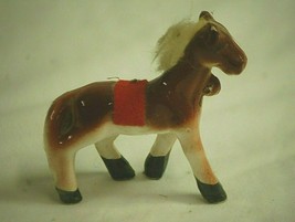 Vintage Porcelain Ceramic Miniature Pony Horse Statue Figurine a - $9.89