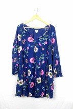 NWT! Women&#39;s Flowing Long Sleeve Blue Pink Floral Old Navy Dress Tunic Size S P - £11.73 GBP