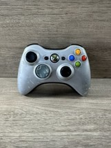 Microsoft Xbox 360 Special Edition 1403 Silver Wireless Controller Tested - £14.98 GBP
