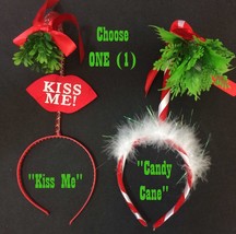 Adult Funny HOLLY MISTLETOE HEADBAND Ugly Christmas Sweater Santa Costum... - $3.97