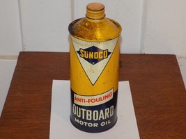 Sunoco Blue Diamond Anti-Fouling Outboard Motor Oil Empty 1 Quart Can - $44.55