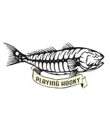 Decal Vinyl Sticker &quot;Playing Hooky&quot; - Red Fish Bones Made in USA - $6.95+