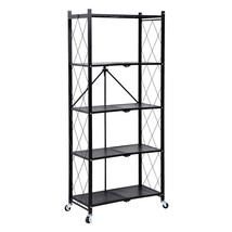 5-Tier Heavy Duty Unit With Wheels Moving Easily Organizer Shelves Great... - £115.91 GBP