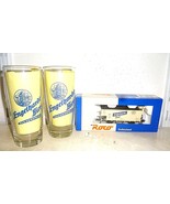 2 Engelhardt +1973 Bad Hersfeld German Beer Glasses &amp; 1 ROCO Model Train... - £31.93 GBP