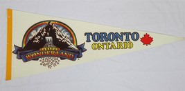 VINTAGE 1980s Toronto Ontario Canada 12x30&quot; Felt Pennant - £15.81 GBP