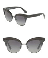 $540 Dolce&amp;Gabbana Embellished Cat Eye Sunglasses Black Sequin Brows Run... - £118.44 GBP