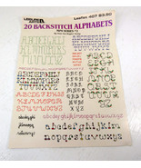 OOP Leisure Arts 20 Backstitch Alphabets Series #2 Counted Cross Stitch ... - £6.18 GBP