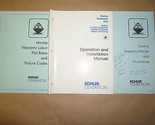 Kohler Potenza Sistemi Operation &amp; Installazione Manuale Garanzia Set TP... - $34.94