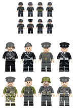 WW2 German Soldiers and Officers Special Force 8 Minifigure Building Blocks - £10.21 GBP+