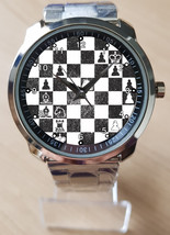 Famous Chess Game Of 1950s Art Unique Wrist Watch Sporty - £27.87 GBP