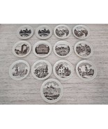 Vintage German Porcelain Mini Souvenir Plates Wall Hangings Coasters - S... - $512.04 MXN