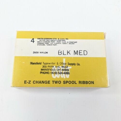 CODO E-Z Change Two-Spool Ribbon 2600 Nylon Black Med 4 Smith Corona ELEC. & STD - $13.54