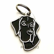 Dog name ID Tag,  Great Dane, Personalized, Engraved, Handmade, Charm, Key chain - $20.23+