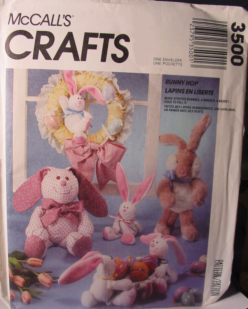 Rabbit Doll Sewing Pattern 3500 Bunny Hop Easter - $5.99