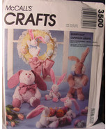 Rabbit Doll Sewing Pattern 3500 Bunny Hop Easter - $5.99