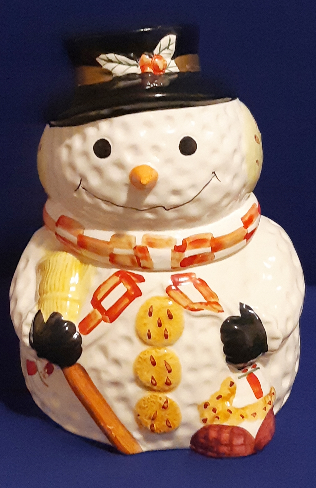 Primary image for Snowman Cookie Jar Container- Gibson Housewares- Great Collectible 
