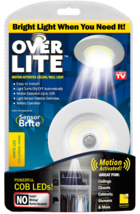 Over Lite As Seen On TV 4 in x 4 in Motion Activated Ceiling/Wall Light -Battery - £10.11 GBP