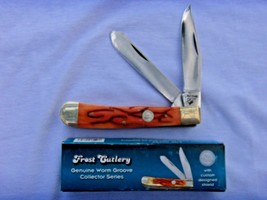 FROST CUTLERY  UNION CITY WHITTLER  14-353 TPS  BONE HANDLE 3 1/2&quot; CLOSED - $16.78