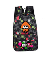 WM Splatoon 2 Backpack Daypack Schoolbag Black Grid Bag Pattern A - €21,15 EUR
