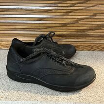 SAS Women’s Walk Easy Black Walking Shoes Nero Black Nubuck Leather Size... - $33.24